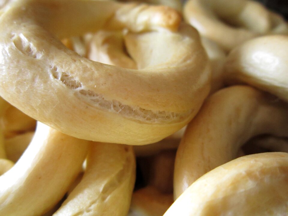 Bread rings dry pastry salty snack