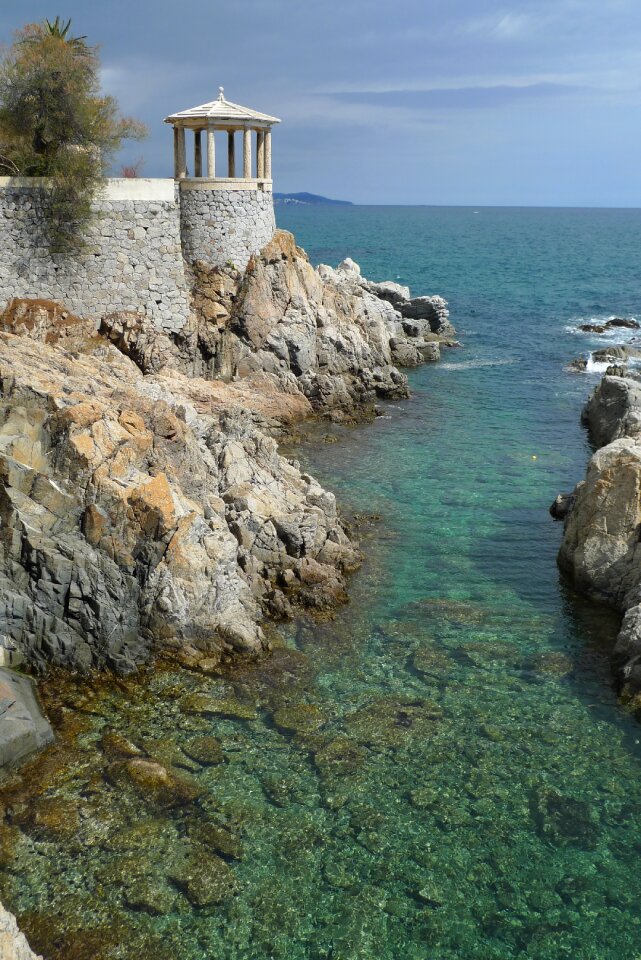 Rocks coastal beach photo