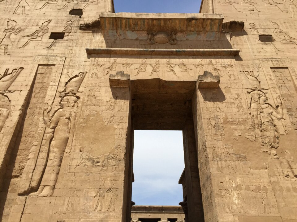 Temple wall archaeology