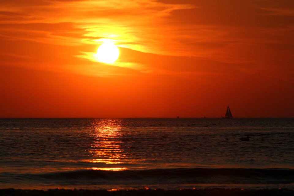 Abendstimmung sky orange