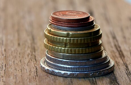 Money coins finance