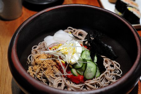 Buckwheat noodles noodles food