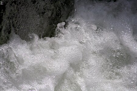 River whirlpool foam photo