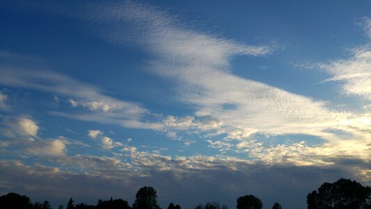 Cirrus sunset veneto
