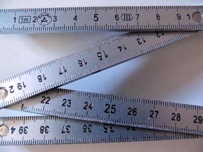 Unit of measure meter centimeters photo