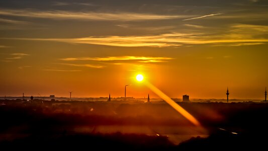 Bremerhaven sun setting