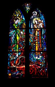 Colors stained glass windows religion
