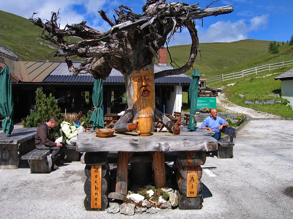 Alm austria mountain hut