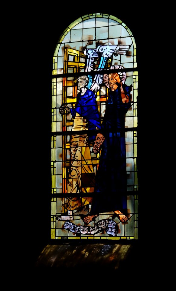 Colors stained glass windows religion