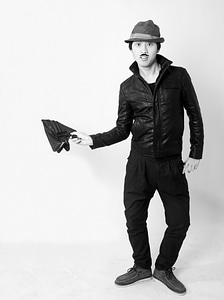 Black and white portrait chaplin