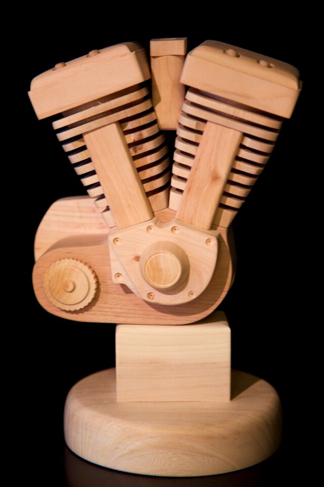 Wood model motor