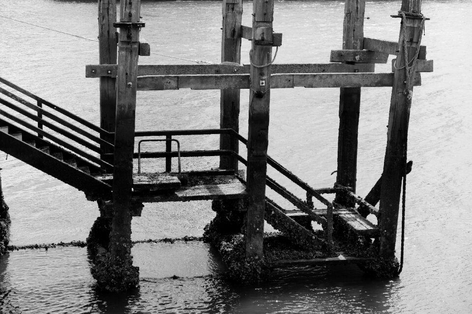 Sea staircase wharf