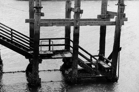Sea staircase wharf