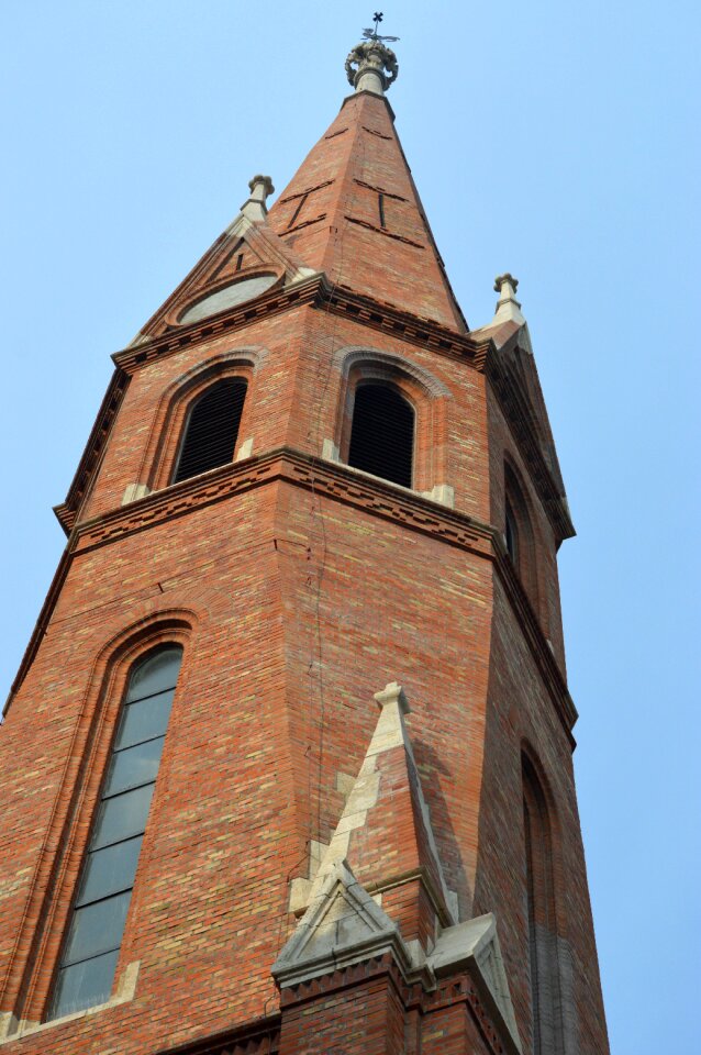 Church tower reformed church city