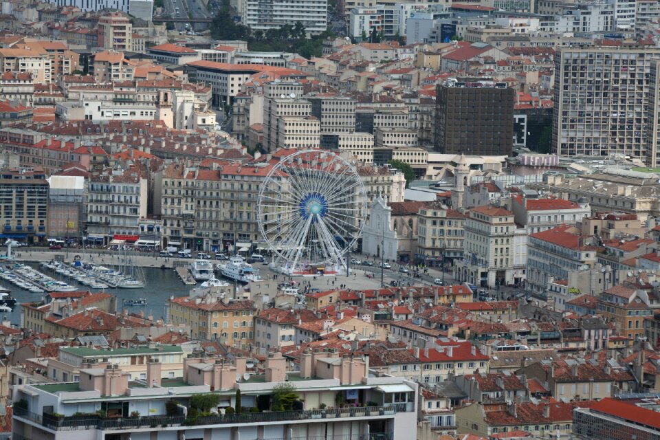 Marseille landscape ferris wheel