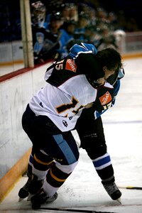 Hockey rink competitive defense photo