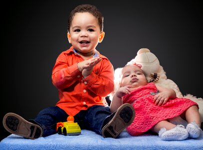 Child sitting small photo