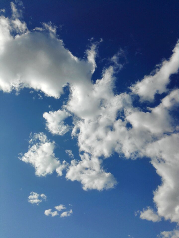 Blue sky white cloud sunny days photo