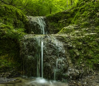 Nature waterfall stream