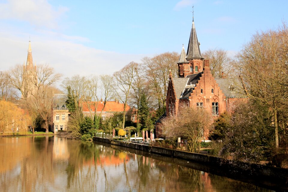 Water landscape campanile
