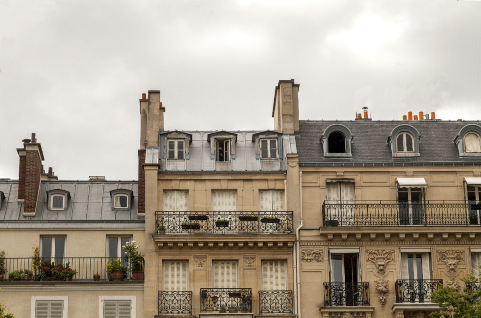 Building cityscape rooftop