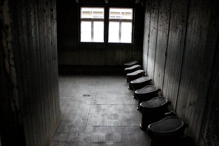 Washbasin gloomily empty