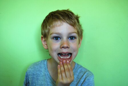 Mouth child kid photo