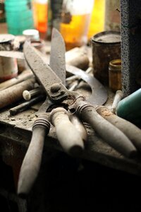 Tools flea market rustic