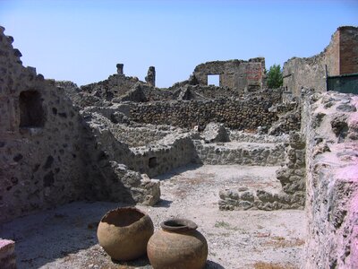 Italy pompeii the ruins of the