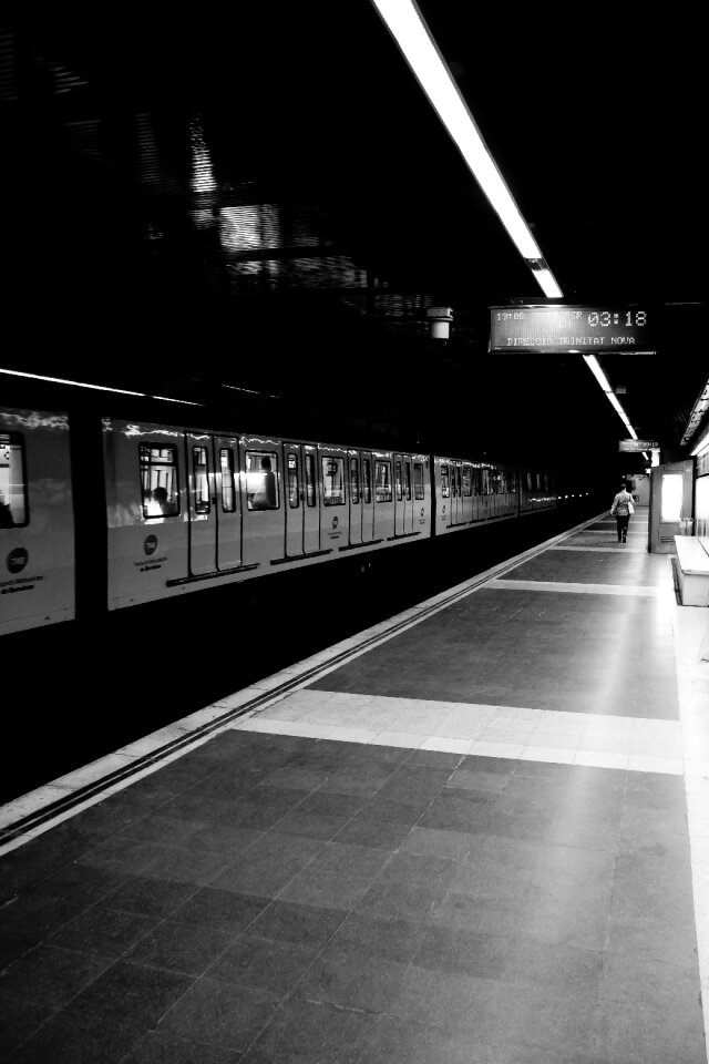 Traffic gleise underground