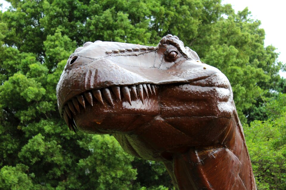 Green teeth green dinosaur