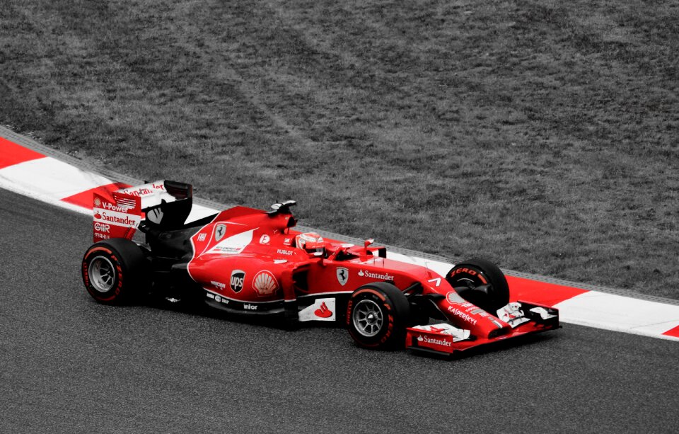 Racing car racing speed