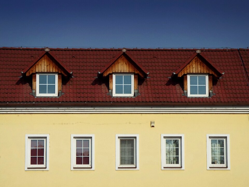 Architecture building attic