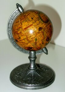 Terrestrial globe world map earth