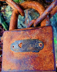 Old metal opening