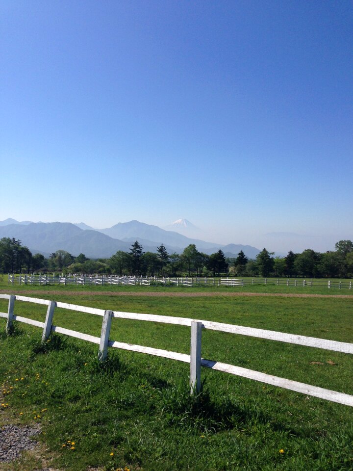 Ranch blue sky landscape