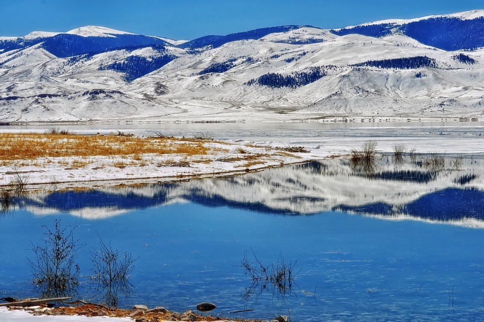 Landscape scenic lake