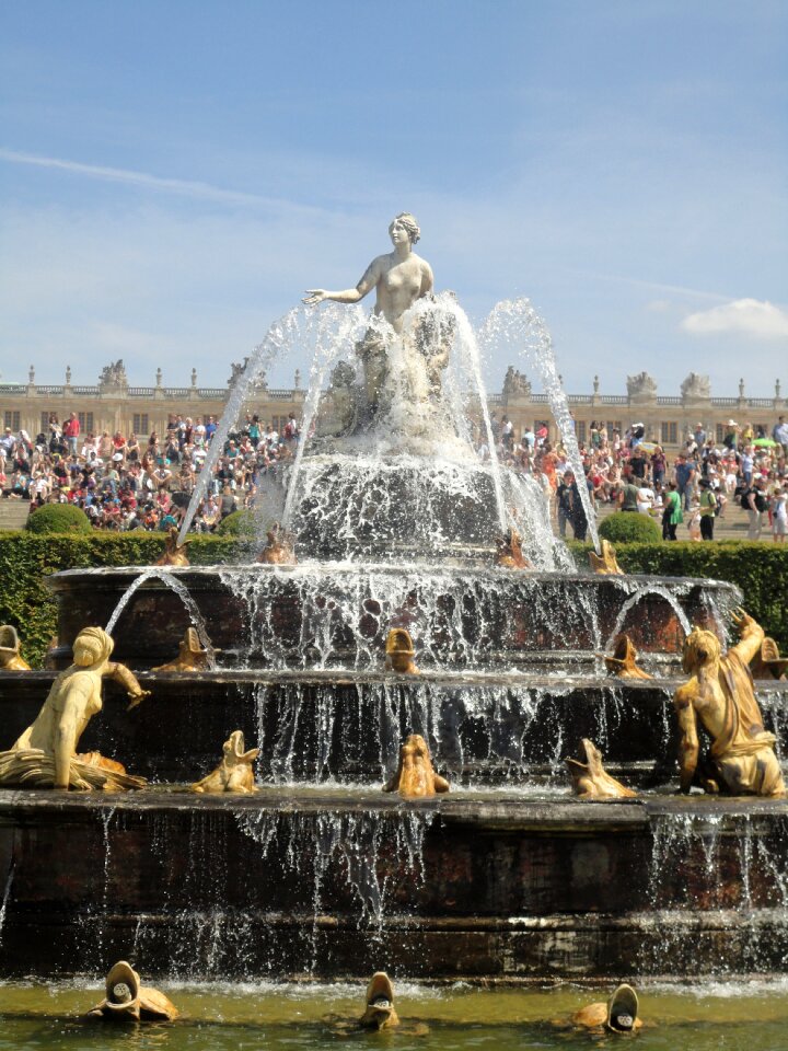 Musical fountain palace of versailles france