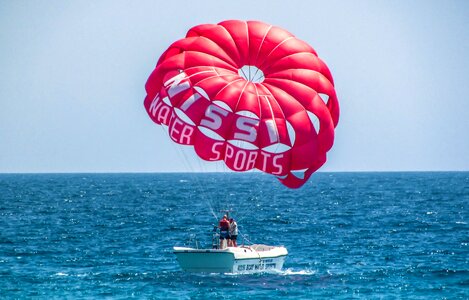 Sky extreme parachute photo