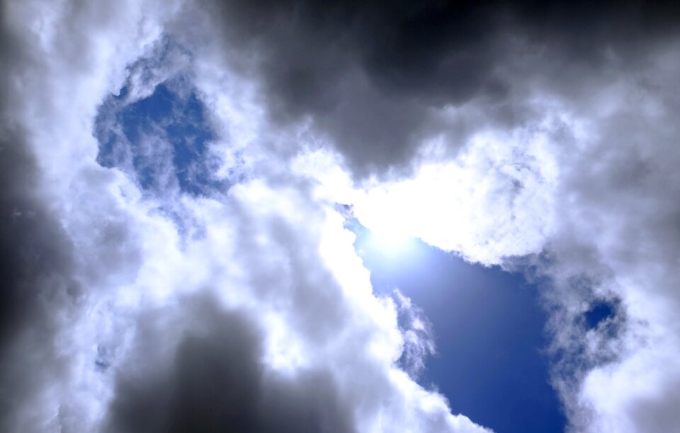 Sun clouds sky