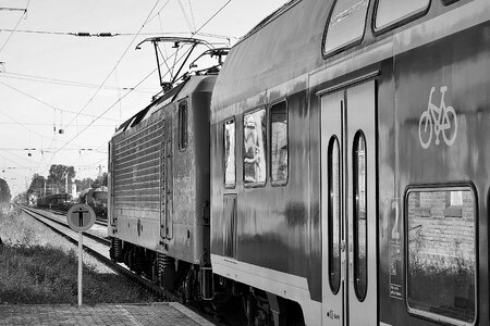 Railway station train railway