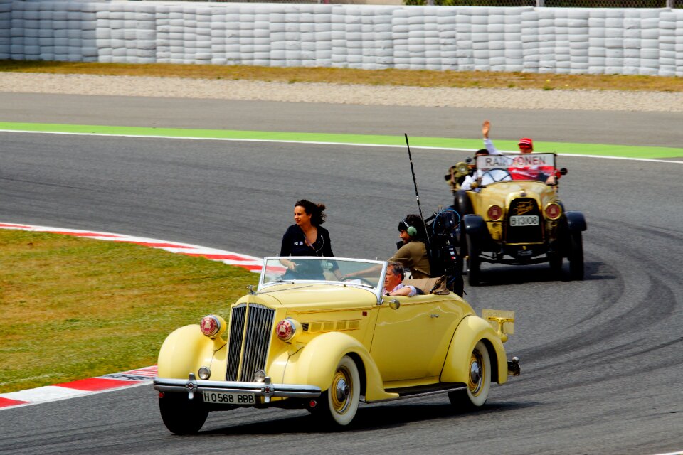 Racing car racing speed