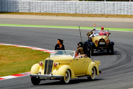 Racing car racing speed