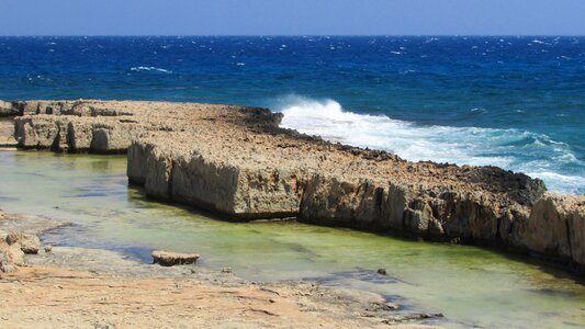 Seashore cyprus ayia napa photo