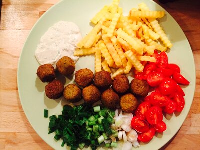 Vegetarian meatless lunch