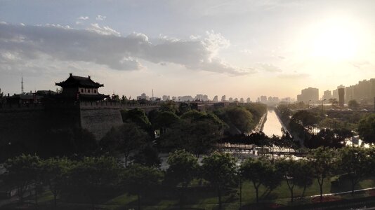 Moat twilight sunset