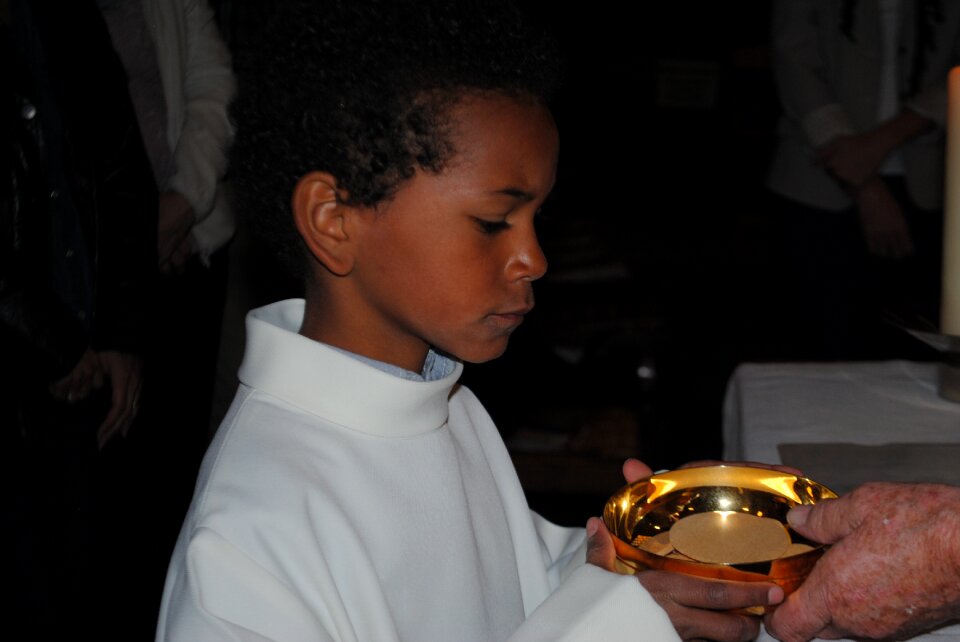 Communion hands view