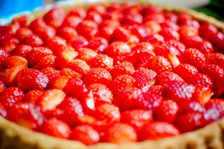 Delicious strawberry sections strawberry pie