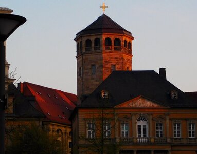 Building city view golden hour photo