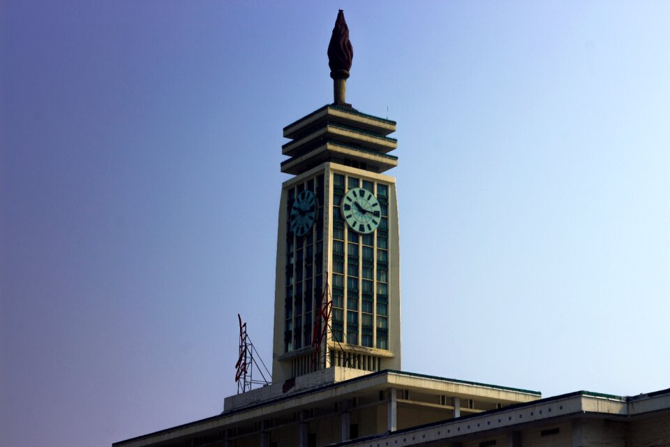 Tower clock building